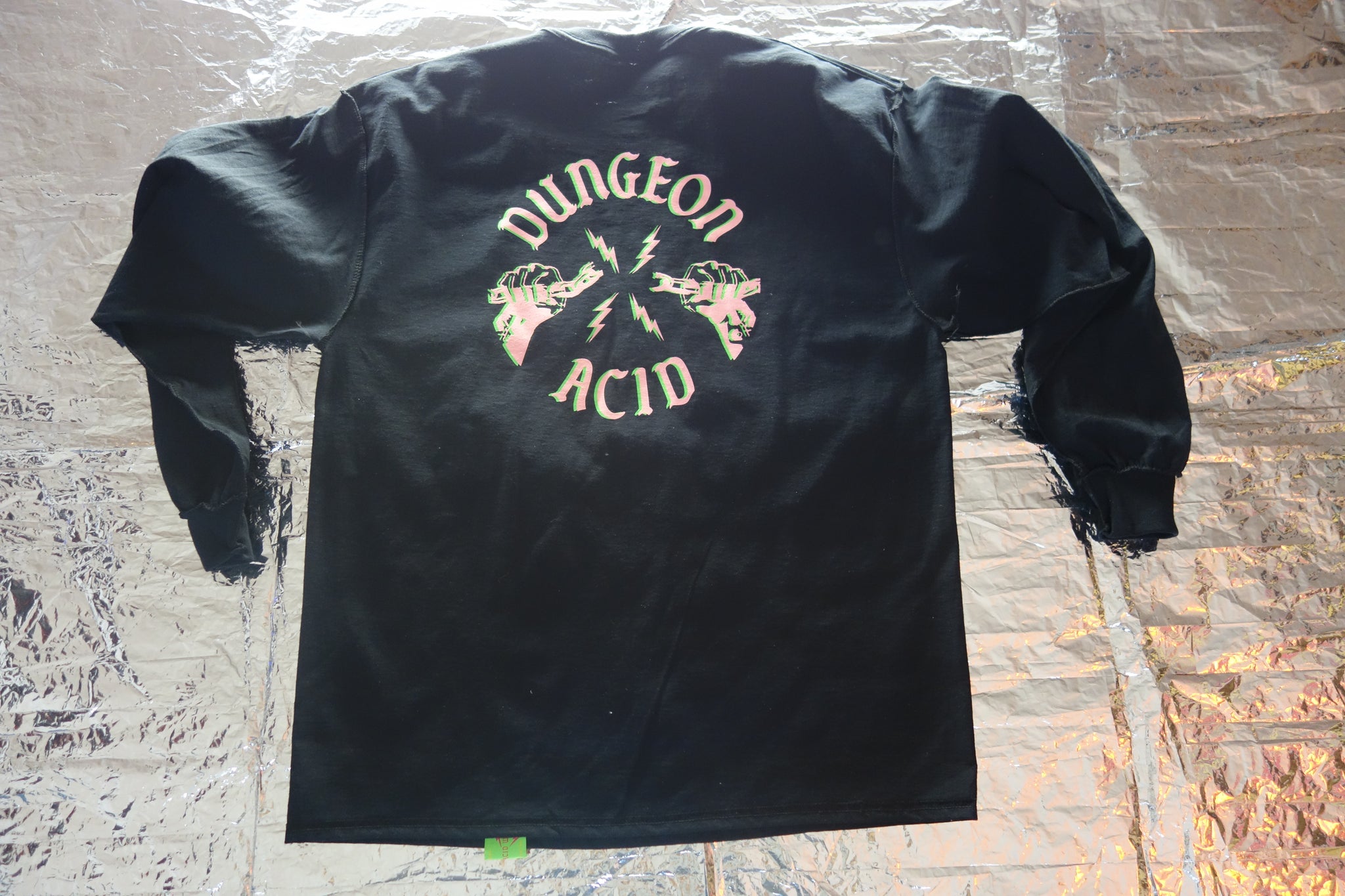 OG LOGO LONG SLEEVE PINK & GREEN